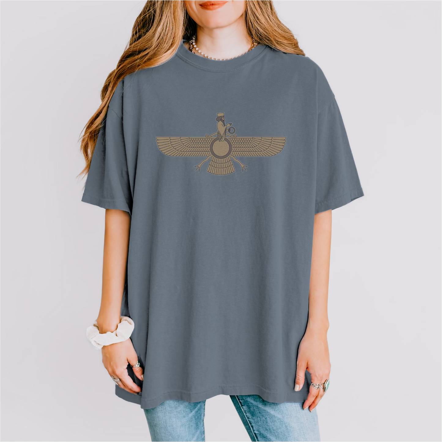 Fravashi Universe cotton graphic T-shirt