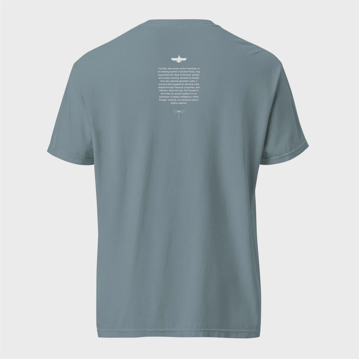 Fravashi in Red Grid cotton graphic T-shirt