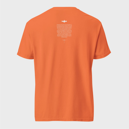 Fravashi in Red Grid cotton graphic T-shirt