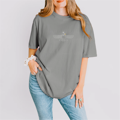 Fravashi Grid cotton graphic T-shirt