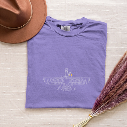 Fravashi Grid cotton graphic T-shirt