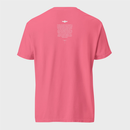 Fravashi in Red Grid cotton graphic T-shirt