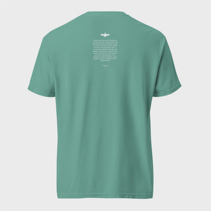 Fravashi in Red Grid cotton graphic T-shirt