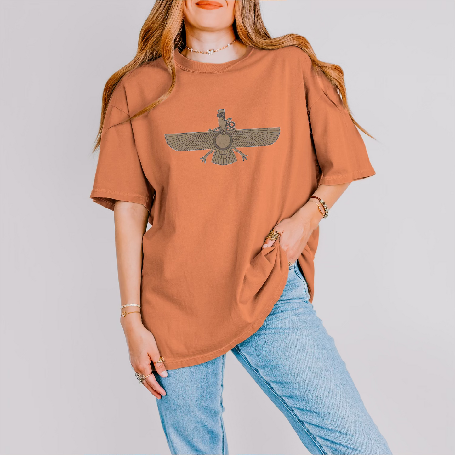 Fravashi Universe cotton graphic T-shirt