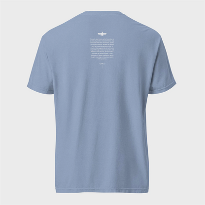 Fravashi in Red Grid cotton graphic T-shirt