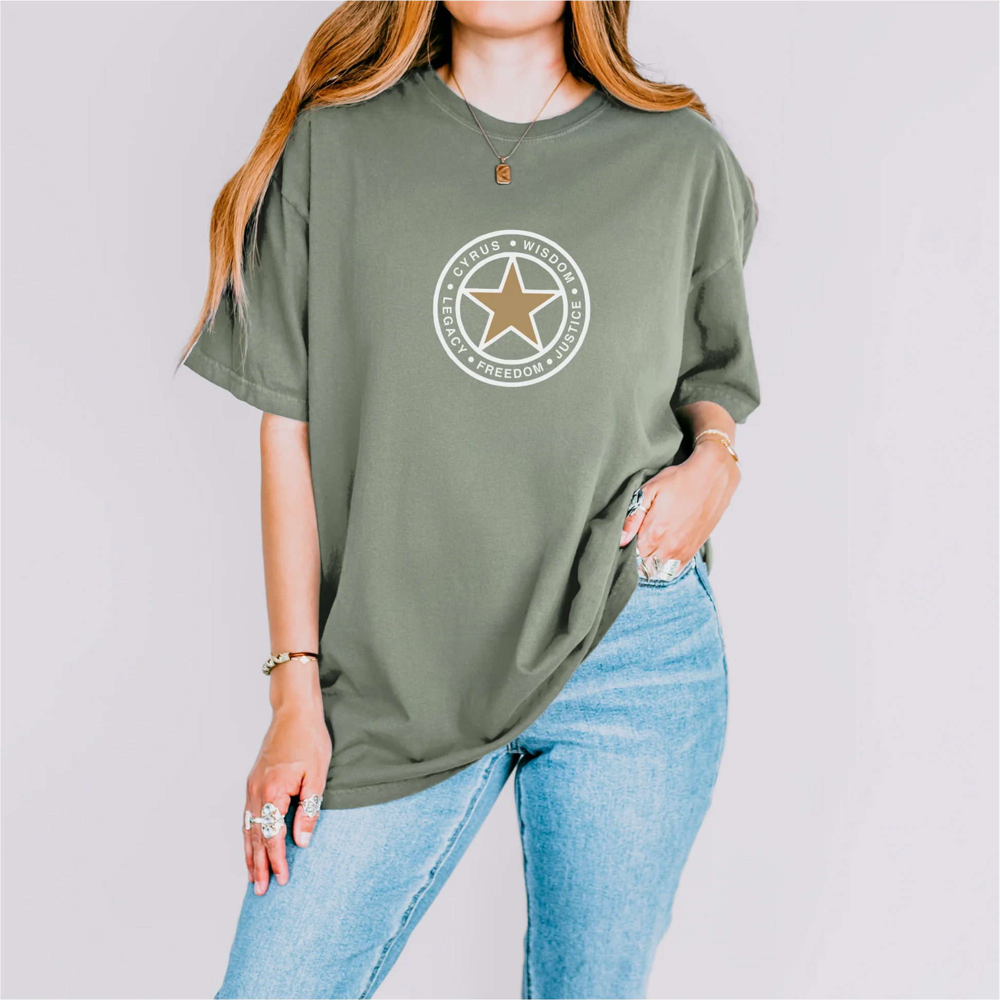 PARSLEX _ Star of Cyrus cotton graphic T-shirt