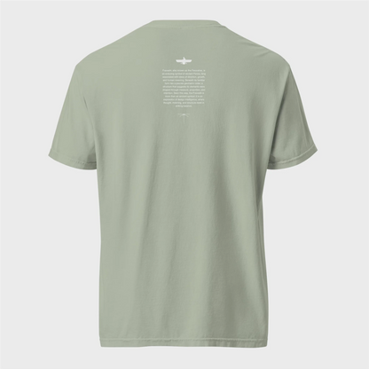 Fravashi in Red Grid cotton graphic T-shirt