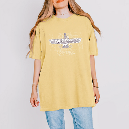 Fravashi in Red Grid cotton graphic T-shirt
