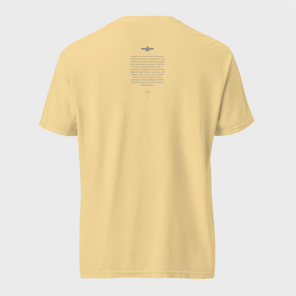 Fravashi in Red Grid cotton graphic T-shirt