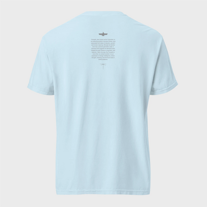 Fravashi in Red Grid cotton graphic T-shirt