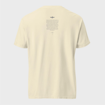 Fravashi in Red Grid cotton graphic T-shirt