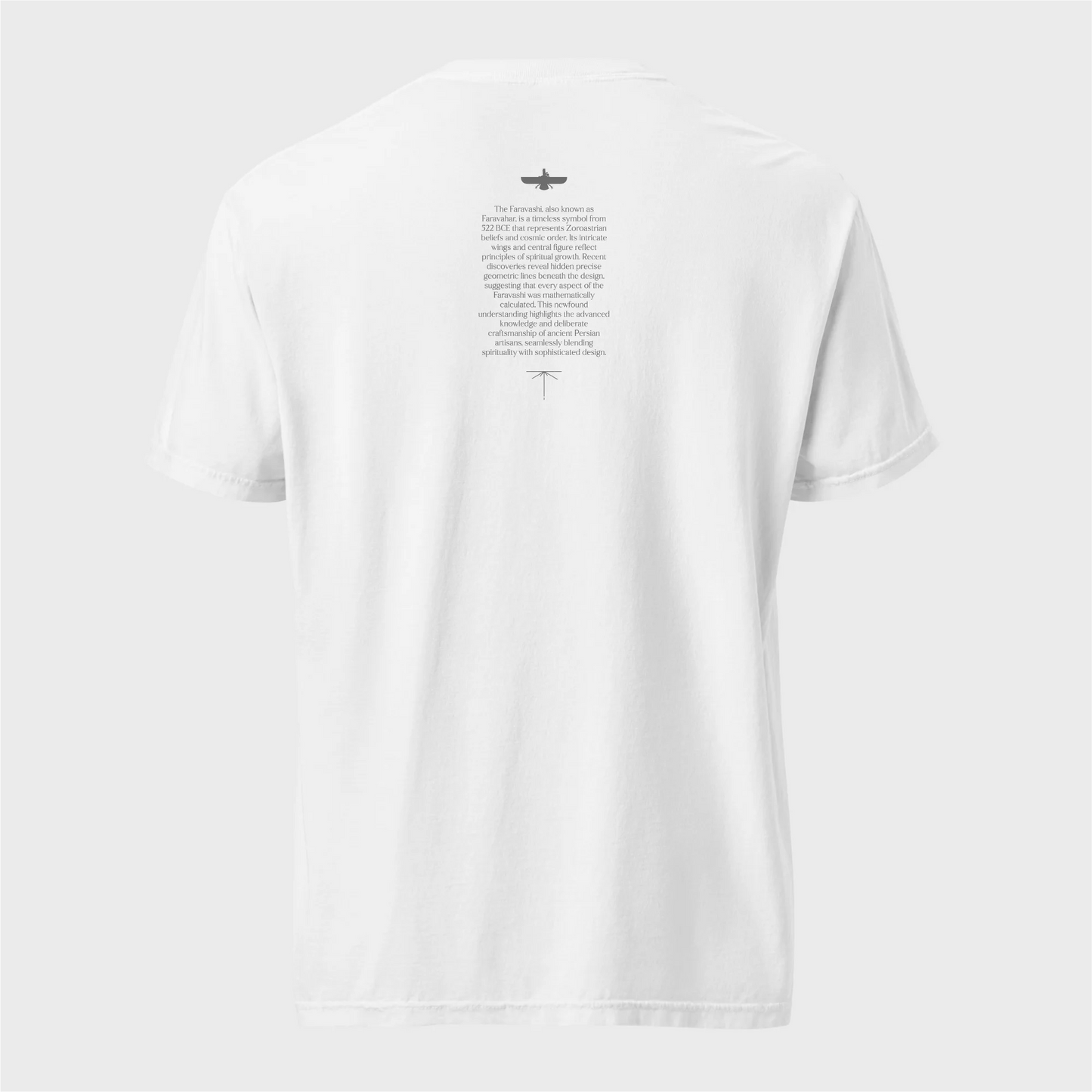 PARSLEX - Fravashi in Red Grid cotton graphic T-shirt, white color