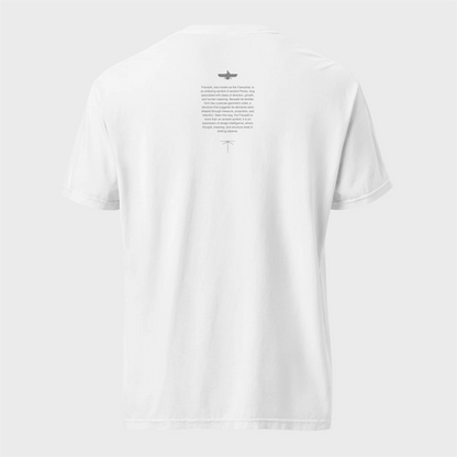 Fravashi in Red Grid cotton graphic T-shirt