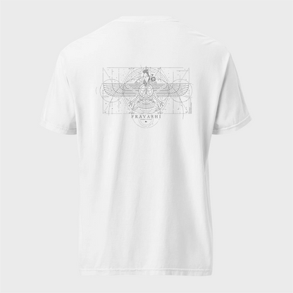 Fravashi Grid cotton graphic T-shirt